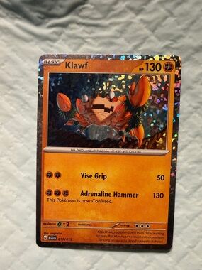 Klawf 011/015 - Holo - McDonald’s 2023 Pokemon Card Holo - HP 130